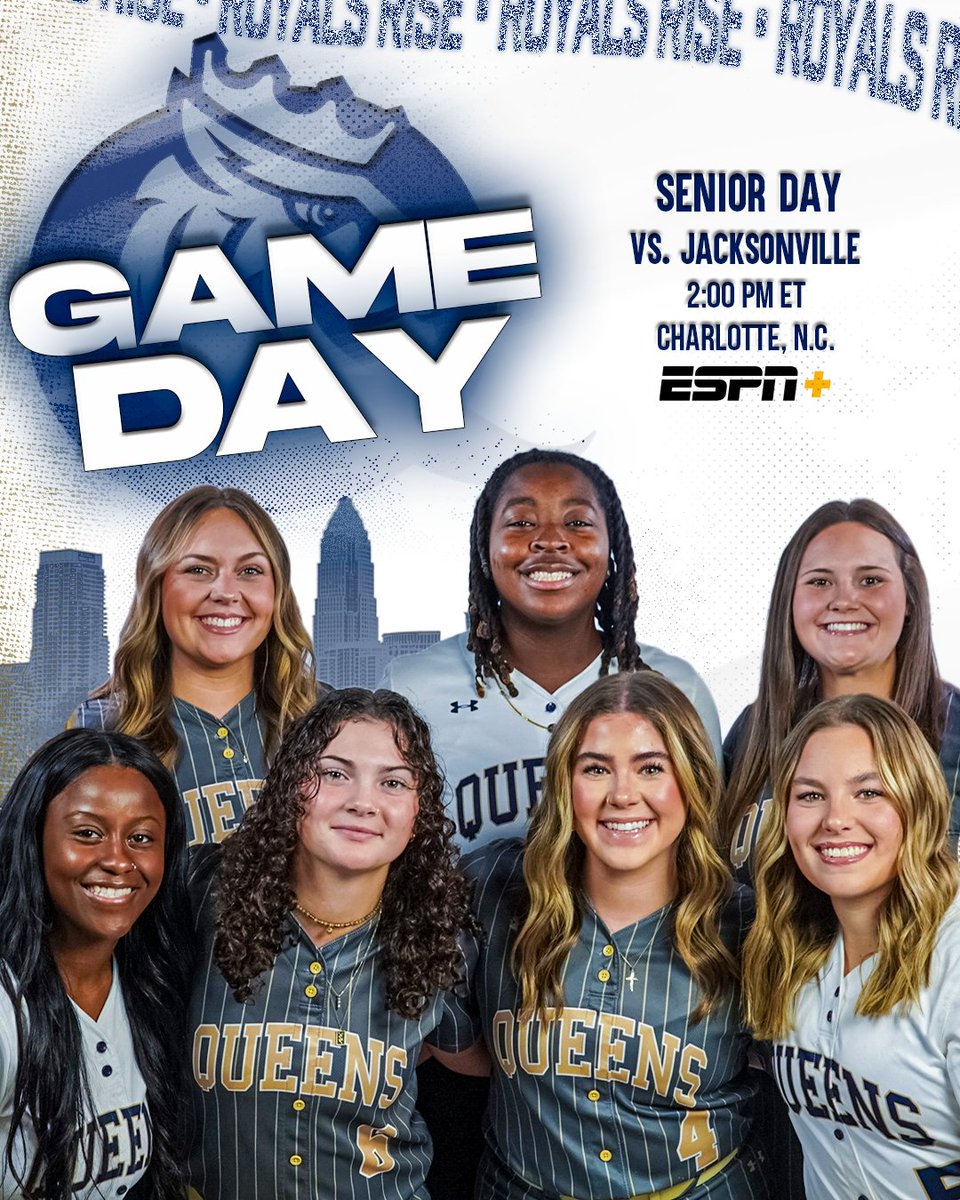 RoyalsSball's tweet photo. Senior Day 💙

🆚 Jacksonville
⏰ 2:00 PM ET
📍Charlotte, N.C.
🔗 https://t.co/52YASIk0cL

#RoyalsRise | #QUeenCity | #CLT https://t.co/zEaqgX05rT