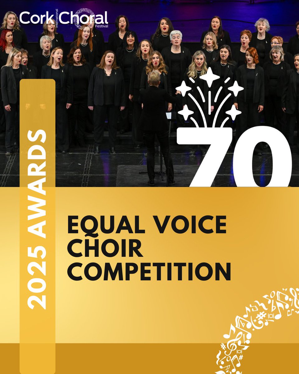 Congratulations to the winners of this morning's National Competitions! 👏

Equal Voice Choir Competition
🎼First prize: Realta Chamber Choir [CO. MEATH]
🎼Second prize: The Wilcollane Singers [CO. CORK]
🎼Third prize: Inver Singers [CO. WICKLOW]