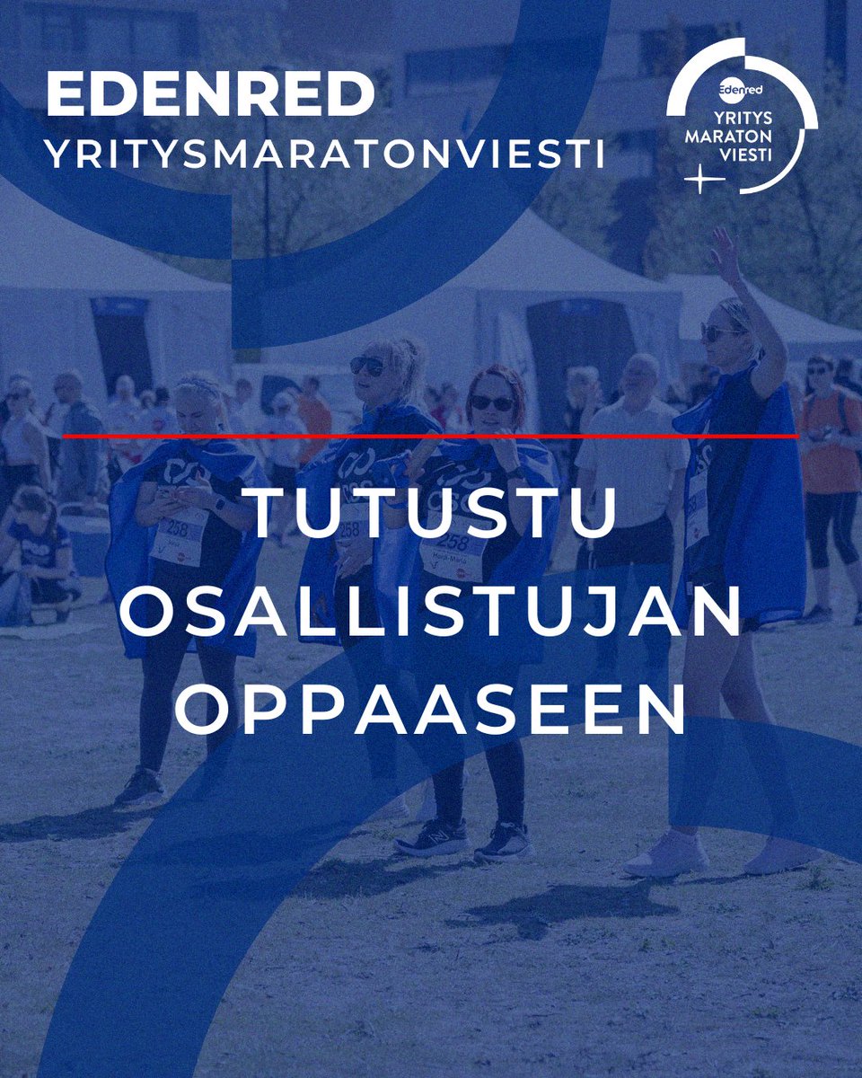OSALLISTUJAN OPPAAT OVAT NYT JULKAISTU! 🤩

Helsingin ja Tampereen tapahtumakohtaiset oppaat ovat nyt luettavissa ja ladattavissa verkkosivultamme kaupunkikohtaisilta välilehdiltä!

#EdenredYritysmaratonviesti #Yritysmaratonviesti #OsallistujanOpas #Työhyvinvointi #Tapahtumat