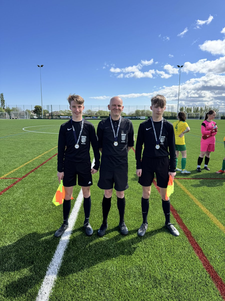 Northumberland FA (@northumfa) on Twitter photo Congratulations to our <a href="/GroundsMainten2/">Grounds Maintenance Specialists</a> U14 Girls Cup team of Match Officials
Harvey Laycock π
Jake Smith π
Finley Smith π
Congratulations to our <a href="/GroundsMainten2/">Grounds Maintenance Specialists</a> U14 Girls Cup team of Match Officials
Harvey Laycock π
Jake Smith π
Finley Smith π