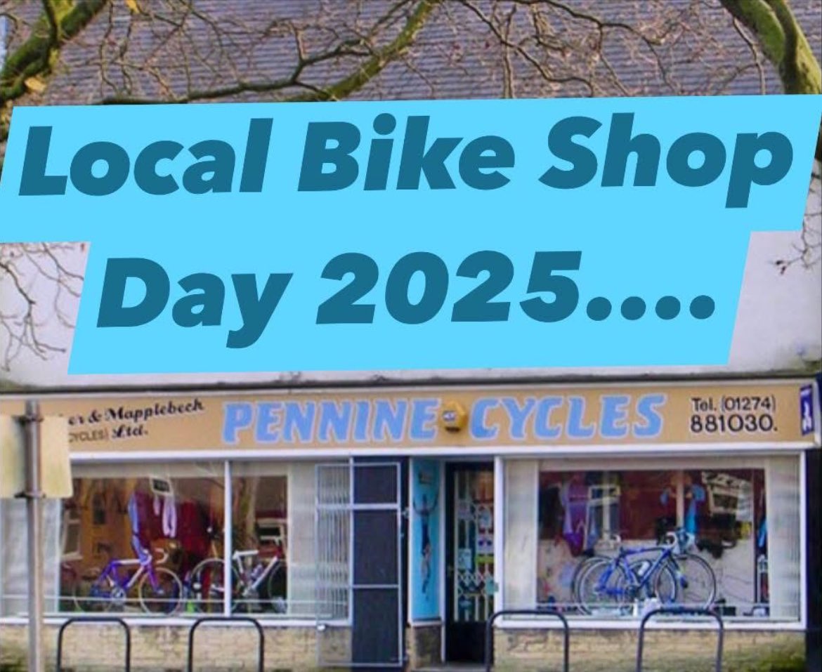 I’ve been <a href="/penninecycles/">Pennine Cycles - Independent bike shop 🚴🏻🚴‍♀️</a> #bradford #yorkshire today on Local Bike Shop day ⁦<a href="/LBSDayUK/">Local Bike Shop Day</a>⁩ #supportyourlocalbikeshop