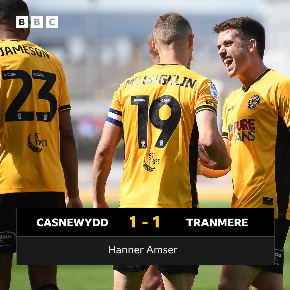 Chwaraeon Radio Cymru (@bbcchwaraeonrc) on Twitter photo HANNER AMSER
Y sgôr yn gyfartal ar yr egwyl.
🟠 Casnewydd 1-1 Tranmere ⚪
📻 Y diweddaraf ar
<a href="/BBCRadioCymru/">Radio Cymru</a> HANNER AMSER
Y sgôr yn gyfartal ar yr egwyl.
🟠 Casnewydd 1-1 Tranmere ⚪
📻 Y diweddaraf ar
<a href="/BBCRadioCymru/">Radio Cymru</a>