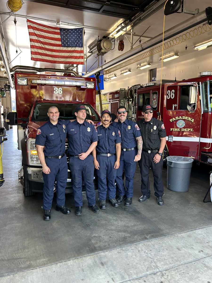 Today the crew at PFD Station 36 took delivery of a brand new rescue ambulance to serve the community of Northwest Pasadena!