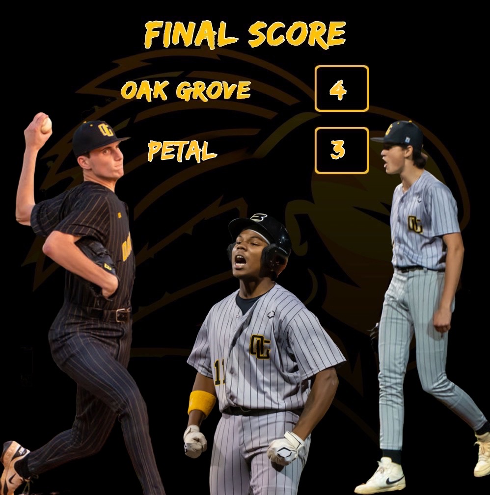 Warriors take Game 1 with the 4-3 win!

Maddox Miller 6 INN, 3 H, 1 ER, 10 K
Stratton Farmer 1 INN, 0 R, 1 K (W)

KJ Roberts 1-3 2B, 2 RBI
EJ Booth 1-2 2B
Eli Wheat 1-4 3B, RBI
Mac McDaniel 1-4 2B
Andrew Kelly 1-4 RBI