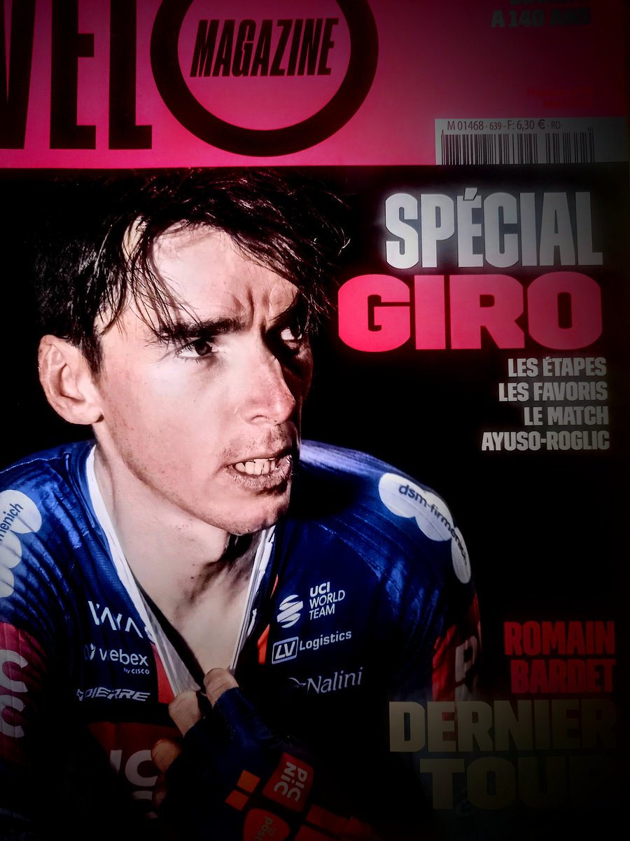 Perthuis nicolas (@poisonpilote) on Twitter photo Un expresso et l'addition pour <a href="/romainbardet/">Romain Bardet</a>
C'est dans <a href="/velomagazine/">Vélo Magazine</a> notre numéro spécial Giro.
A ne pas manquer 😎 Un expresso et l'addition pour <a href="/romainbardet/">Romain Bardet</a>
C'est dans <a href="/velomagazine/">Vélo Magazine</a> notre numéro spécial Giro.
A ne pas manquer 😎
