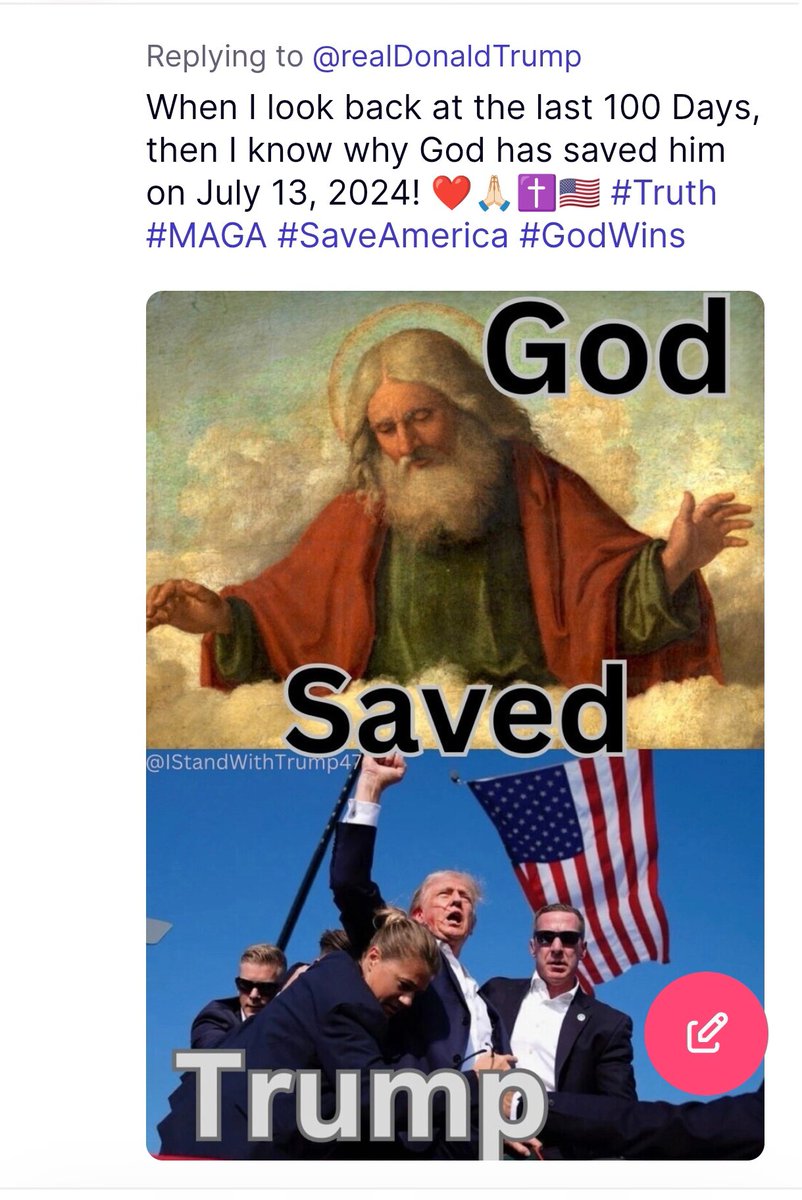 Völlig irre, der Typ. Und seine MAGA-Bubble genauso. Die posten nämlich so einen Quatsch. Der Account nennt sich "WomanForTrump". 🤦🏼‍♂️