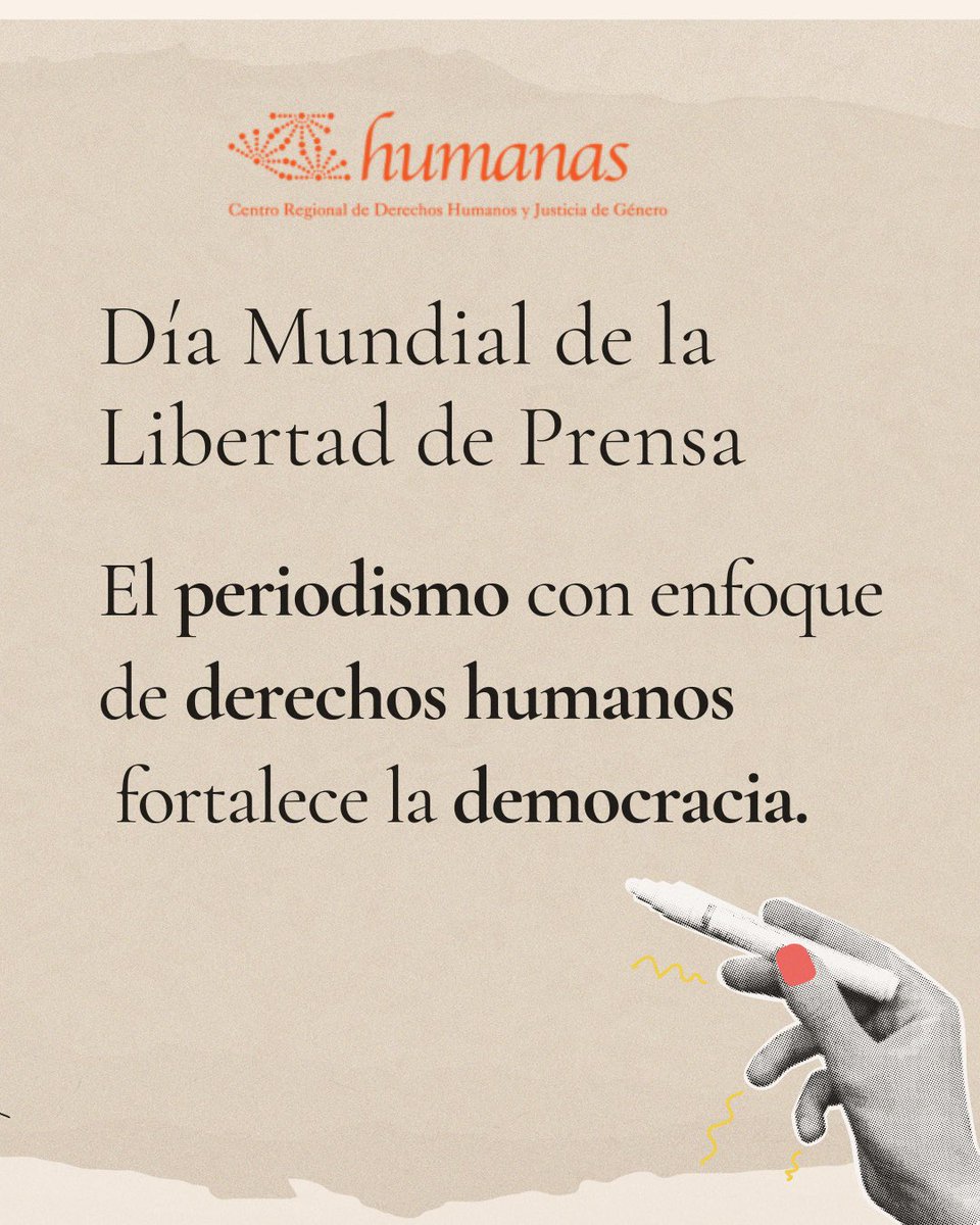La pluralidad en el periodismo es vital para la democracia
las periodistas y comunicadoras feministas son defensoras de la democracia.

Proteger la libertad de prensa es necesario para la democracia. 

#3deMayo #DíaDeLaPrensa #PeriodismoPorLaDemocracia