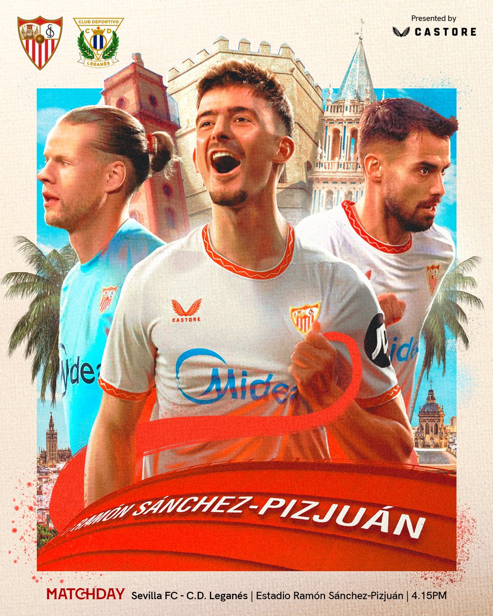 SevillaFC's tweet photo. Más que nunca, todos a una. 🏟️

¡Vamos, Sevilla! ❤️

#SevillaFCLeganés 🆙 https://t.co/NemKHFZWaR