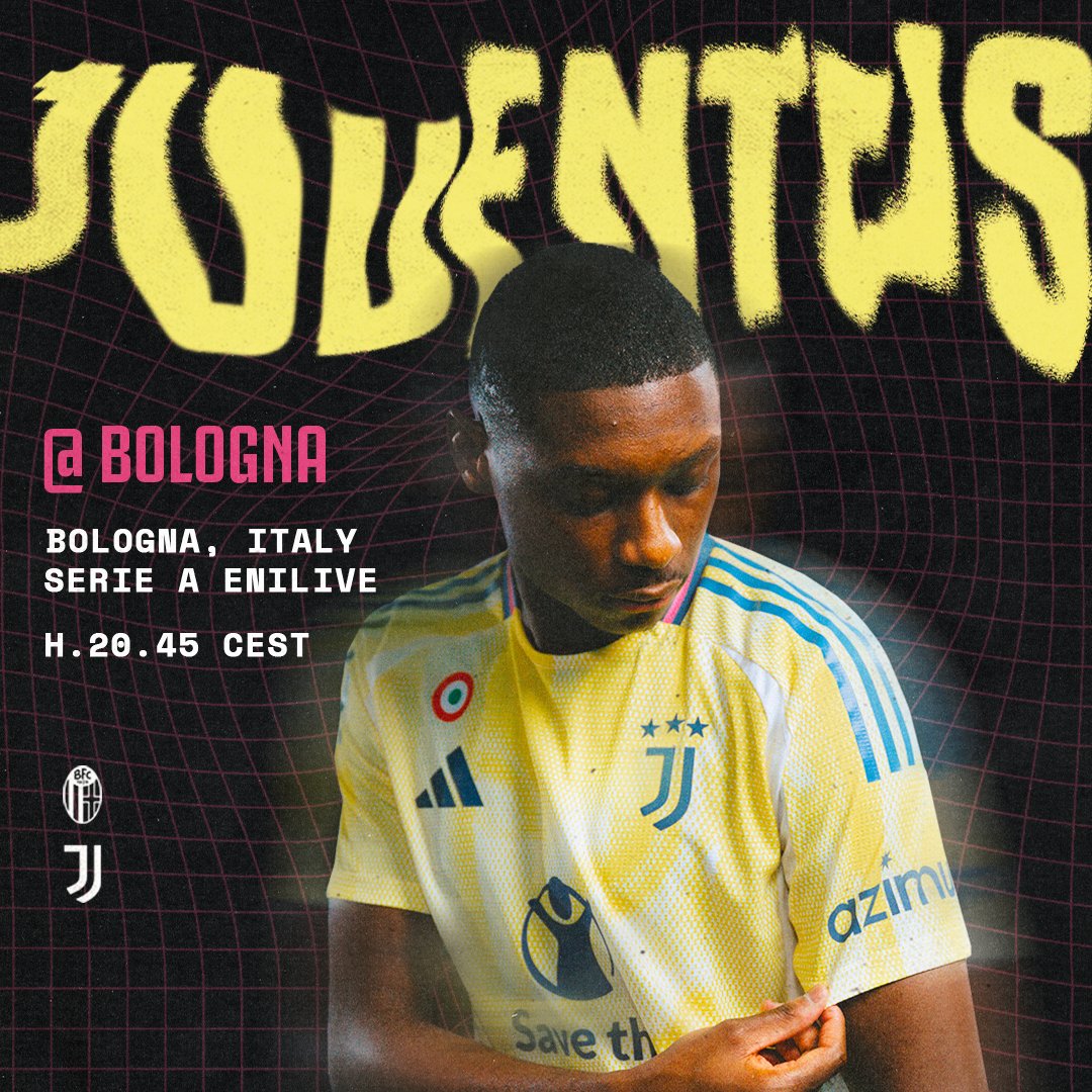 juventusfcen's tweet photo. It’s Matchday 🔥
⚔️ Up for the fight!
🇮🇹 @SerieA_EN
🆚 @BolognaFC1909en
🏙️ Bologna
⏰ 20:45 CEST
📲 #BolognaJuve https://t.co/Z6QVK34Fox