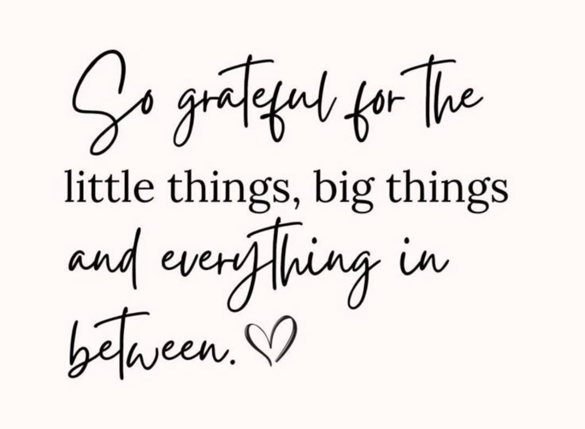 The more you count your blessings, the more blessings you’ll have to count 🤍