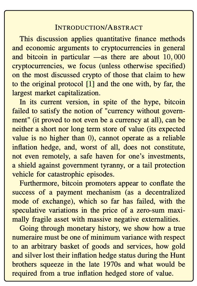 4 years ago I wrote the Bitcoin Black Paper. It is about its lack of fitness in becoming a transactional currency.

4 years later, it is still not used as a currency, just as a technological tulip.
