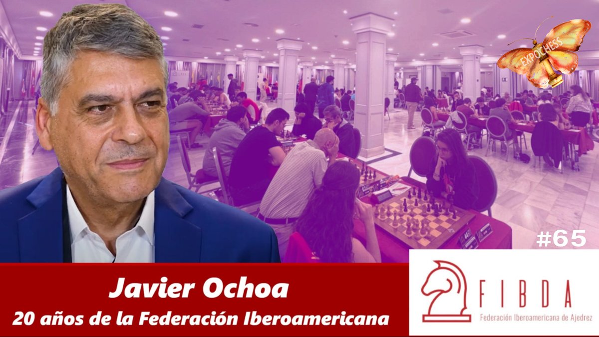 expochess64's tweet photo. Javier Ochoa (@echaguen): 20 Años de la #FIBDA y el Futuro del #Ajedrez Iberoamericano
👉 Link a la entrevista: https://t.co/v0d9ch5rh2
Descubre cómo nació la FIBDA, cómo ha evolucionado el ajedrez iberoamericano en 20 años y qué proyectos vienen en camino. ♟️🌍
#EXPOCHESS https://t.co/bm15rzusRj