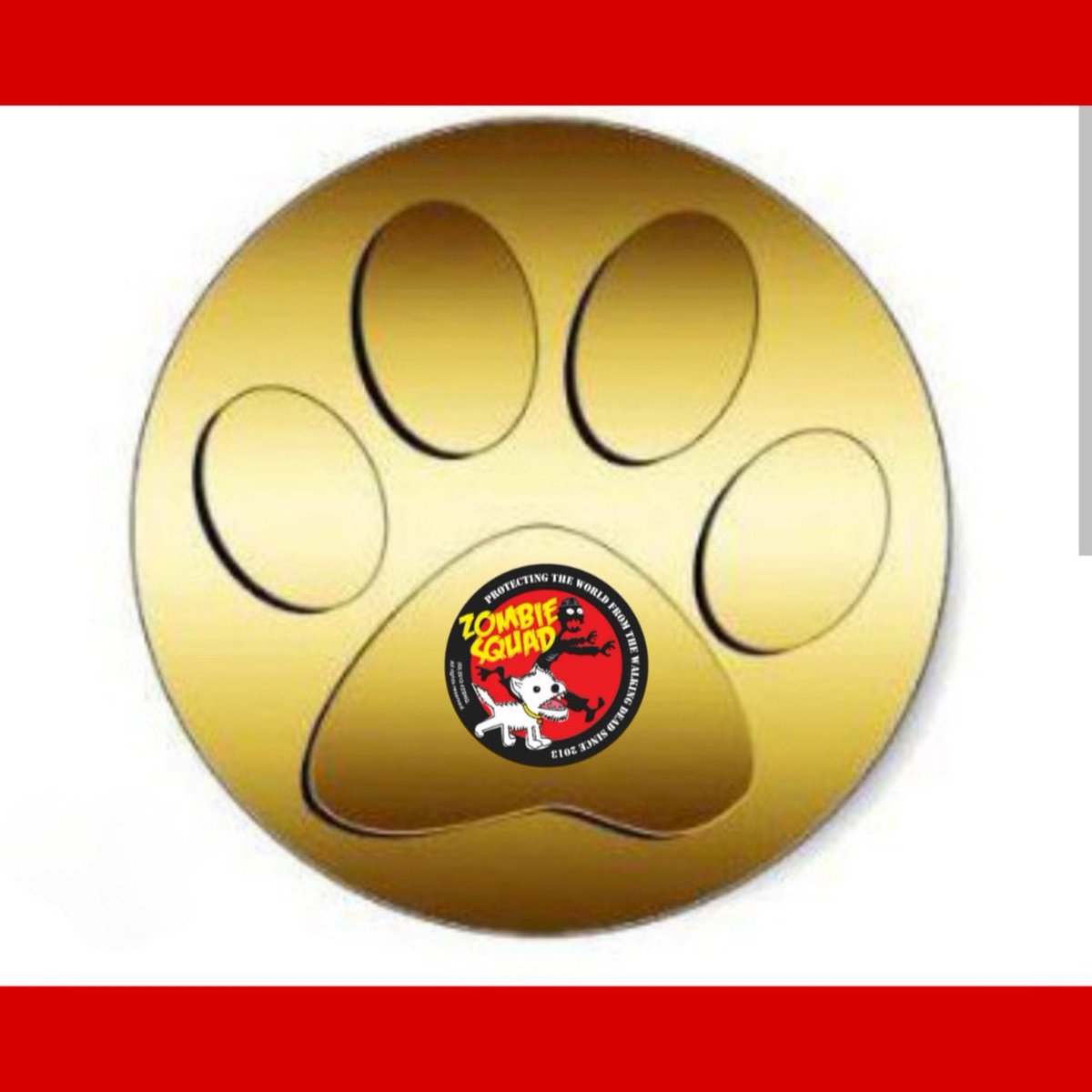 For Angel Pogue <a href="/HarrynPogue/">Rear Admirals Angels Pogue & Harry RIP frens OTRB</a> and Malice &amp; Mayhem <a href="/TheCatMalice/">Madcat Malice & Mayhem da Kidd 🩵#ZSHQ</a> for
stepping in at short notice to assist HQ during
Zombiesquad’s hour of need I give the ZS Award of the Golden Paw!! Thank you so much soldyers, your help has been very much appreciated!! #ZSHQ