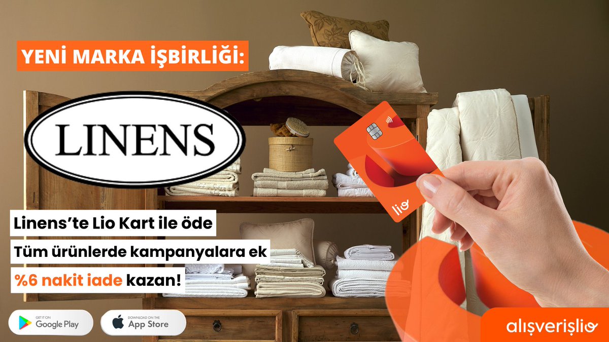 Linens'te Lio Kart ile Evini Güzelleştir 🛍

Ev tekstilinde şıklığın ve kazancın adresi şimdi Alışverişlio’da! Linens'te Lio Kart ile öde, tüm kampanyalara ekstra %6 nakit iade kazan.💸

#Linens #Alışverişlio #LioKart #Nakitİade #Cashback #EvTekstili