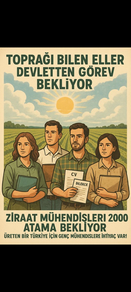 ZiraatMühendisiOsman (@zosman335081) on Twitter photo <a href="/ibrahimyumakli/">İbrahim Yumaklı</a> <a href="/RTErdogan/">Recep Tayyip Erdoğan</a> Tarımsal üretimde maksimum verim için hazırız Sayın Bakanım🌾ZİRAAT MÜHENDİSLERİ OLARAK 2 BİN ATAMA BEKLİYORUZ. <a href="/ibrahimyumakli/">İbrahim Yumaklı</a> <a href="/RTErdogan/">Recep Tayyip Erdoğan</a> Tarımsal üretimde maksimum verim için hazırız Sayın Bakanım🌾ZİRAAT MÜHENDİSLERİ OLARAK 2 BİN ATAMA BEKLİYORUZ.