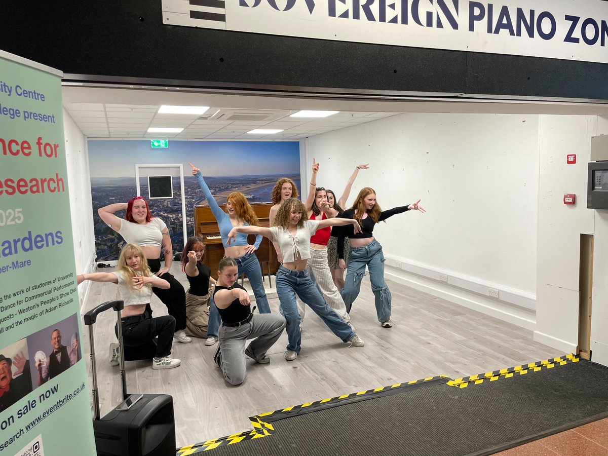 A great day at <a href="/Sovereignweston/">Sovereign Centre WSM</a>  Centre WSM promoting "Sing &amp; Dance for Cancer Research UK" at the Winter Gardens 16th May. Students from <a href="/UCWeston/">University Centre Weston</a> entertained with some highlights from the show. Tickets on sale now:  eventbrite.co.uk/e/130190119451…   <a href="/WSMERCURY/">Weston, Worle & Somerset Mercury</a> #westonsupermare <a href="/CR_UK/">Cancer Research UK</a>