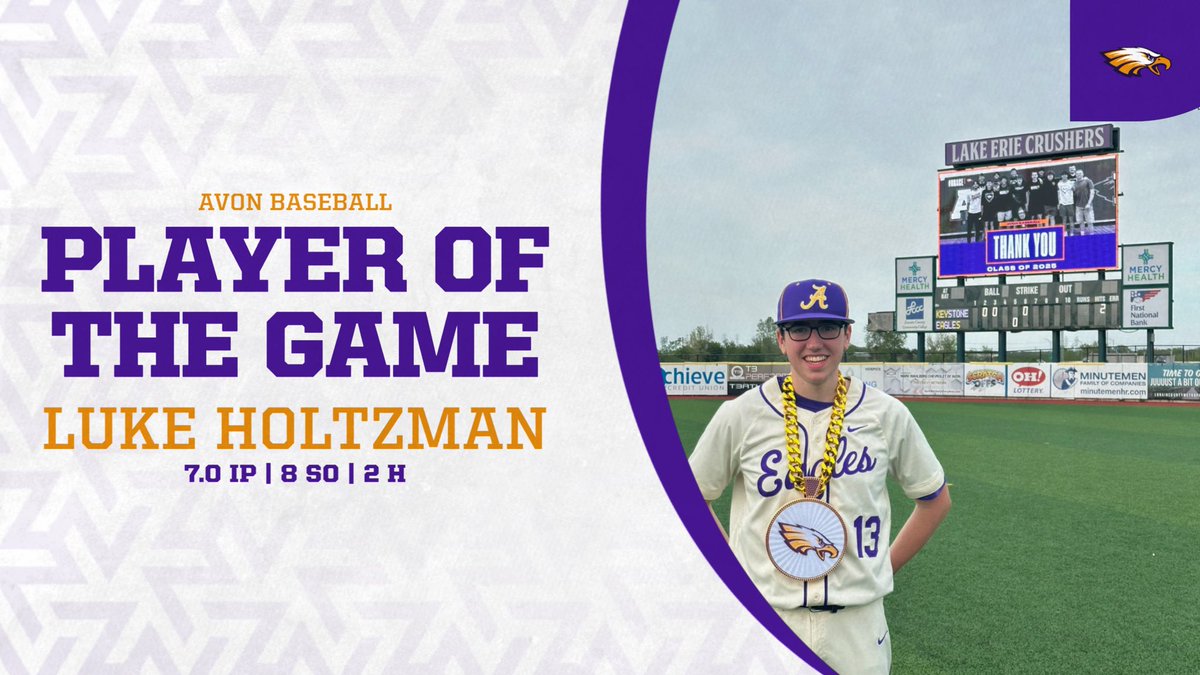 John Rosser (@coach_jrosser) on Twitter photo This guys was dealing!! Holtzman SHOVE DAY!!! CG, 8K’s, 2 H, 0R. 🔥🔥🔥super proud of him and the all of the senior yesterday for senior day!! <a href="/baseball_avon/">Avon Baseball</a> <a href="/avoneagles/">avoneagles</a> This guys was dealing!! Holtzman SHOVE DAY!!! CG, 8K’s, 2 H, 0R. 🔥🔥🔥super proud of him and the all of the senior yesterday for senior day!! <a href="/baseball_avon/">Avon Baseball</a> <a href="/avoneagles/">avoneagles</a>