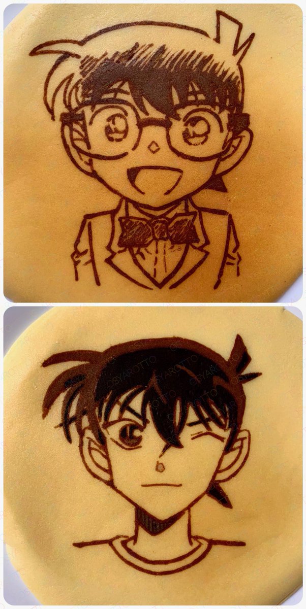 Osyarotto08's tweet image. ハッピーバースデー新一・コナン👓⚽️🎉
#江戸川コナン誕生祭2025 #pancakeart
#工藤新一誕生祭2025 #パンケーキアート
#工藤新一の誕生日を祝うのに論理的な思考は存在しねーだろ