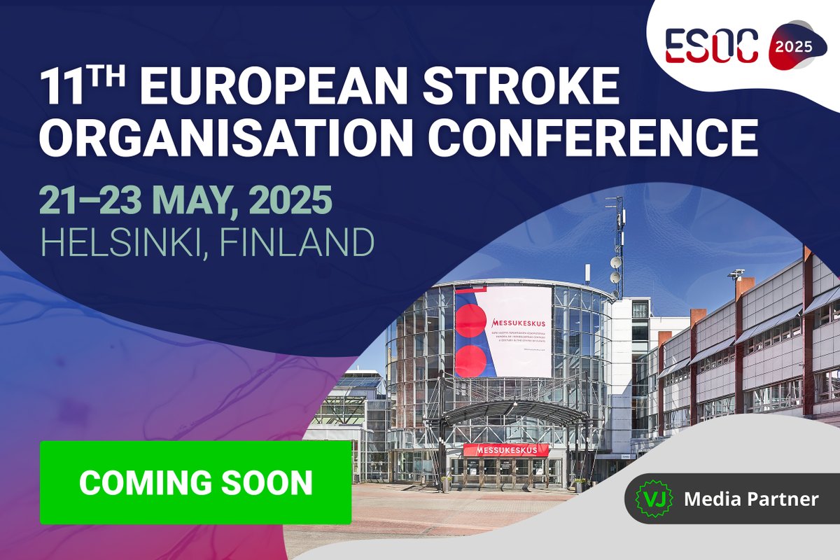 VJ Neurology (@vjneurology) on Twitter photo We are excited to announce that we will be official media partners for #ESOC2025 in Helsinki!📢🥳
Stay tuned for the latest news and educational insights in #stroke 🧠
<a href="/ESOstroke/">European Stroke Org</a> #voiceofstroke #NeuroTwitter We are excited to announce that we will be official media partners for #ESOC2025 in Helsinki!📢🥳
Stay tuned for the latest news and educational insights in #stroke 🧠
<a href="/ESOstroke/">European Stroke Org</a> #voiceofstroke #NeuroTwitter