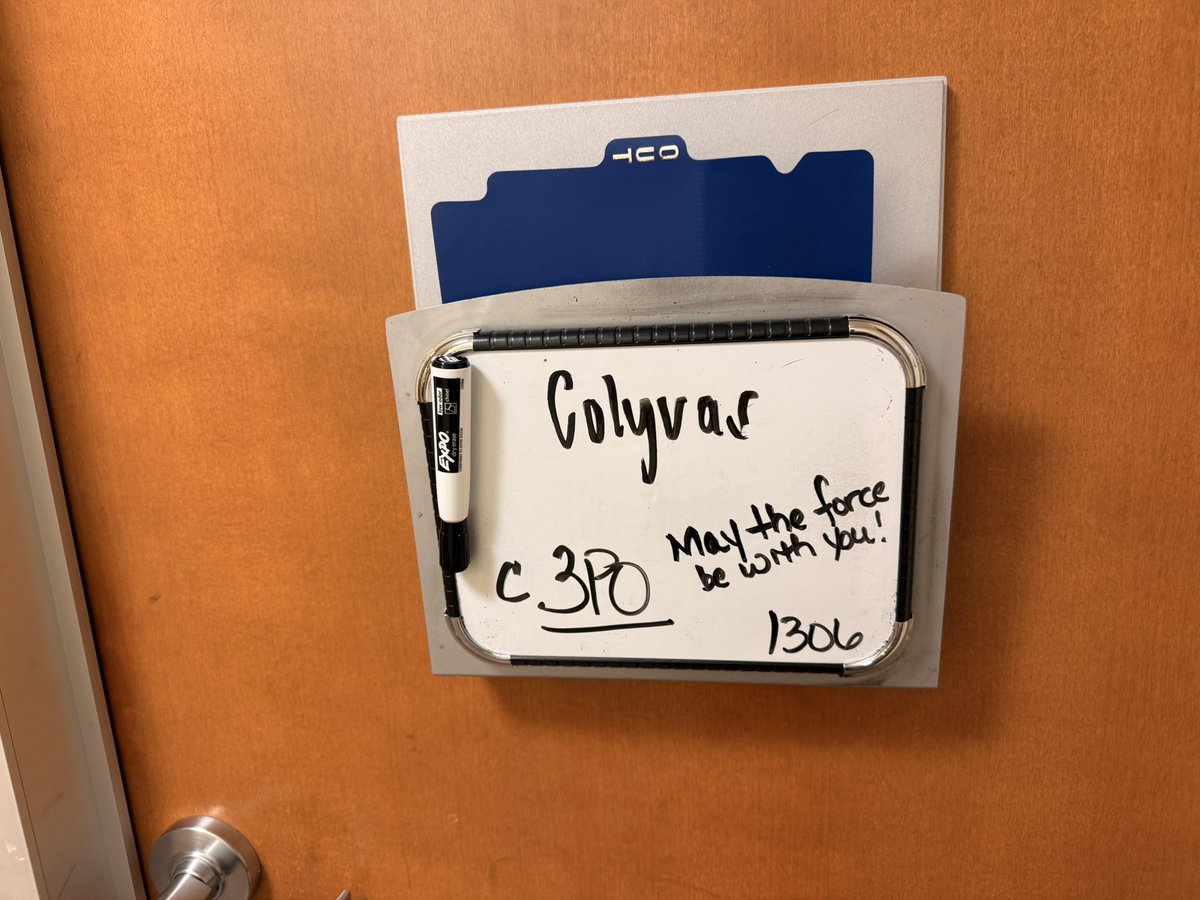 Some clinic humour

3rd post-op visit, room C