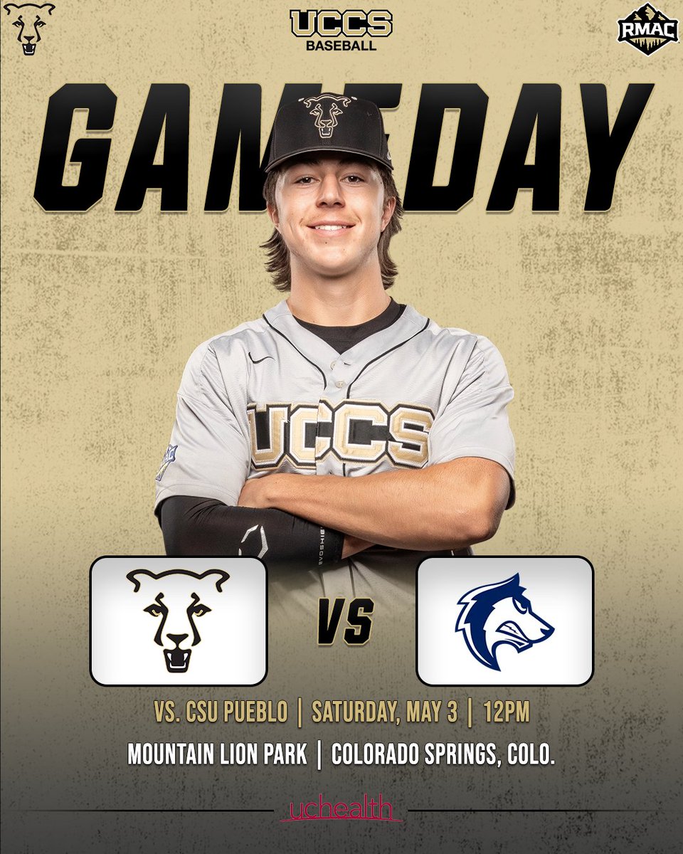 ⚾GAMEDAY⚾

🆚 CSU Pueblo
📍 Colorado Springs, Colo.
🏟️ Mountain Lion Park
⌚ 12:00 p.m.
📊 gomountainlions.com/sidearmstats/b…
🎥 rmacnetwork.com/gomountainlion…

#GoMountainLions #RMACbsb