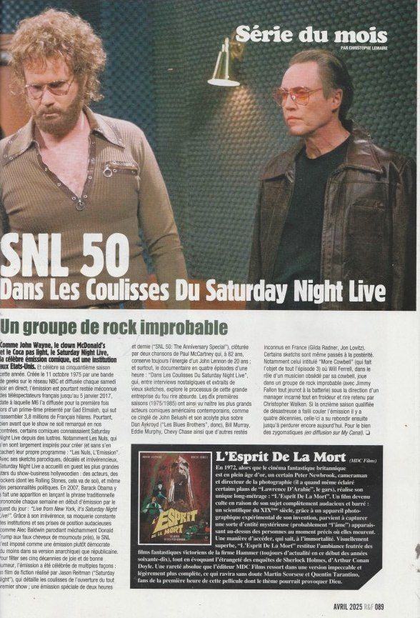 Un grand merci à notre ami Christophe Lemaire pour ce papier sur L'ESPRIT DE LA MORT dans Rock &amp; Folk !