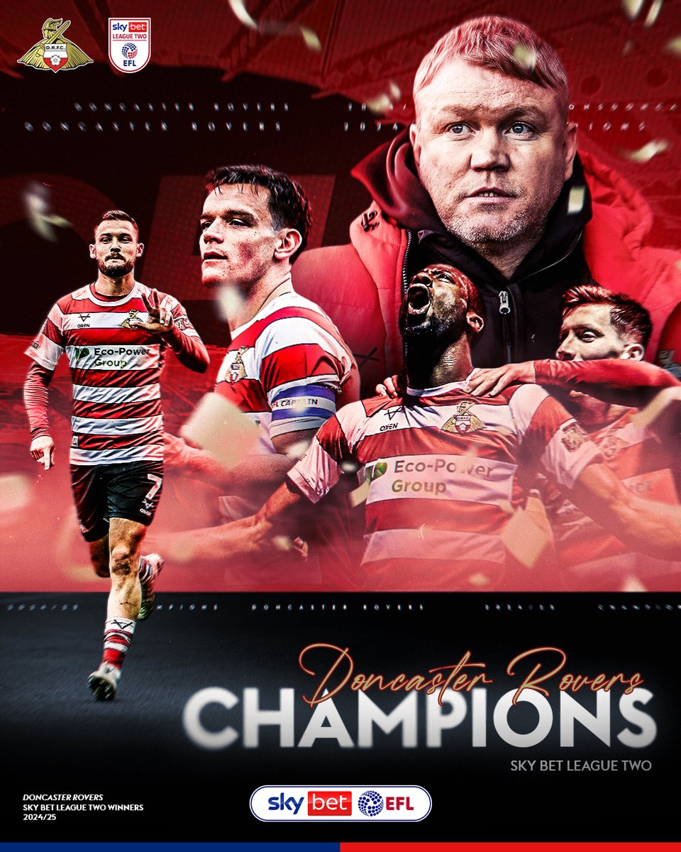 Sky Bet (@skybet) on Twitter photo πππππ¨π π§πͺπ’ ππππ π£ππ’π‘π¦ π΄βͺοΈ
<a href="/drfc_official/">Doncaster Rovers FC</a> are returning to League One in style, by winning the <a href="/SkyBetLeagueTwo/">Sky Bet League Two</a> title π
#Rovers are league champions for the first time in 12 years π πππππ¨π π§πͺπ’ ππππ π£ππ’π‘π¦ π΄βͺοΈ
<a href="/drfc_official/">Doncaster Rovers FC</a> are returning to League One in style, by winning the <a href="/SkyBetLeagueTwo/">Sky Bet League Two</a> title π
#Rovers are league champions for the first time in 12 years π
