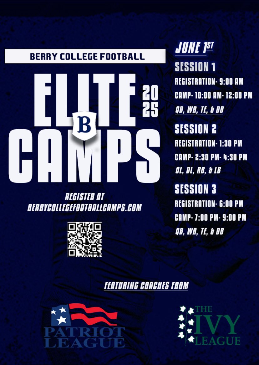 Scandlen2026's tweet photo. Thank you @BerryFootball for the invite to a camp this summer. 
@BeaufortFB https://t.co/sirmWgeQKY