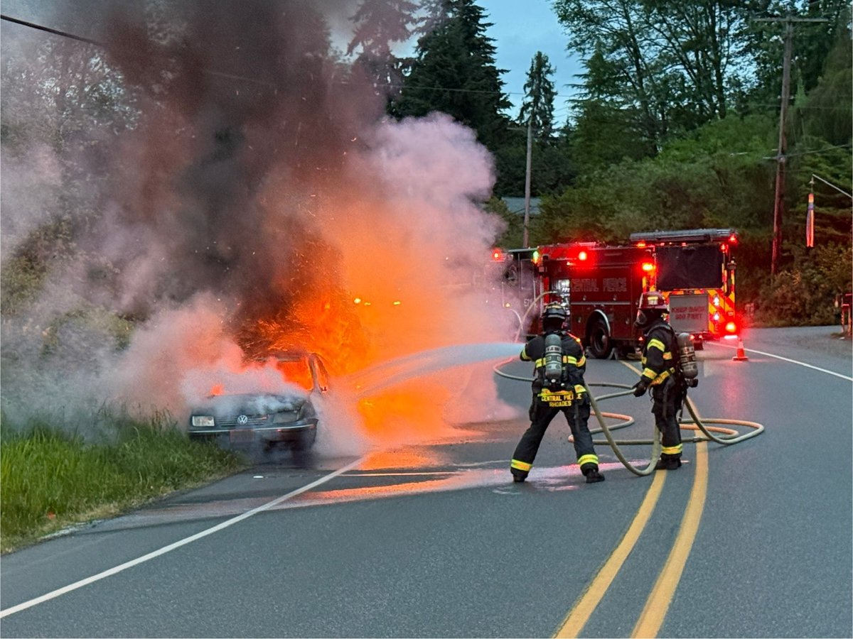 From 8:00 PM to 8:00 AM, our crews responded to over 30 emergency calls, including a vehicle fire on Pioneer Way E in Puyallup. This is a typical night for our firefighters. Remember, we're always here when you need us—day or night.
