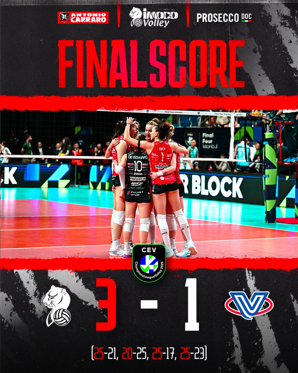 Prosecco Doc Imoco Volley (@imocovolley) on Twitter photo 4ยฐ set - ๐๐ข๐ง๐๐ฅ๐ ๐๐๐ ๐๐ก๐๐ฆ๐ฉ๐ข๐จ๐ง๐ฌ ๐๐๐๐ ๐ฎ๐ - ๐๐.๐๐.๐๐๐๐
๐. ๐๐ฎ๐ฟ๐ฟ๐ฎ๐ฟ๐ผ ๐ฃ๐ฟ๐ผ๐๐ฒ๐ฐ๐ฐ๐ผ ๐๐ผ๐ฐ ๐๐ข๐ก๐๐๐๐๐๐ก๐ข 3
Numia Vero Volley MILANO 1
(25-21 | 20-25 | 25-17 | 25-23)
๐ฒ #ImocoMilano
#pazzidite #proseccodoc #AntonioCarraro ๐คโค๏ธ 4ยฐ set - ๐๐ข๐ง๐๐ฅ๐ ๐๐๐ ๐๐ก๐๐ฆ๐ฉ๐ข๐จ๐ง๐ฌ ๐๐๐๐ ๐ฎ๐ - ๐๐.๐๐.๐๐๐๐
๐. ๐๐ฎ๐ฟ๐ฟ๐ฎ๐ฟ๐ผ ๐ฃ๐ฟ๐ผ๐๐ฒ๐ฐ๐ฐ๐ผ ๐๐ผ๐ฐ ๐๐ข๐ก๐๐๐๐๐๐ก๐ข 3
Numia Vero Volley MILANO 1
(25-21 | 20-25 | 25-17 | 25-23)
๐ฒ #ImocoMilano
#pazzidite #proseccodoc #AntonioCarraro ๐คโค๏ธ