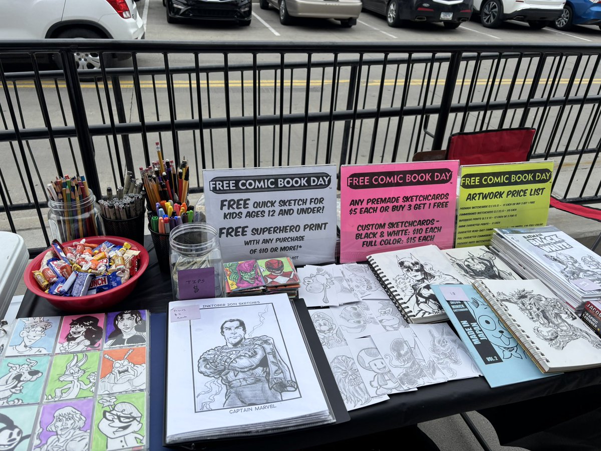Jcminick's tweet photo. We’re all set at Summit Comics &amp; Games - Fort Wayne for Free Comic Book Day, where we’ll have 3 artists, the Humane Society collecting donations and the 501st making an appearance - hope you can join the party! https://t.co/5KLwJMSdPH