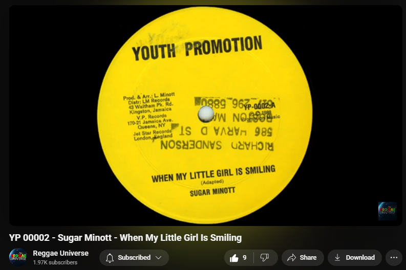 🔥NOW STREMING-Sugar Minott
"When My Little Girl Is Smiling" on Youth Promotion Records Label (YP 0002)!💿
👉STREAM NOW shorturl.at/sKk6H &amp; tag a friend who loves roots vibes!
🎧#ReggaeLegacy~#SugarMinottForever~#reggaeUniverse~#viaplaydarts~#necwil~🌎