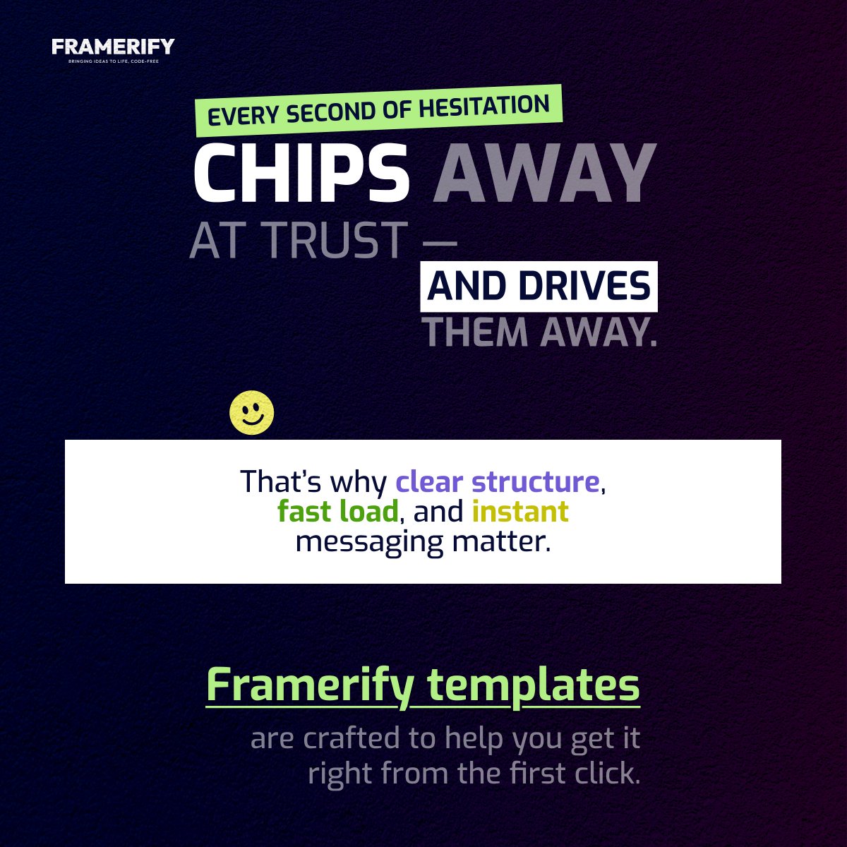framerify's tweet image. 👀 If they’re confused, they’ll bounce.
⚡ If it’s slow, they’ll leave.
Framerify templates solve both.
🚀 Fast. Clear. Ready to convert.

Swipe to see why your next page should start here →
#Framerify #UXDesign #NoCodeTools #WebDevSimplified