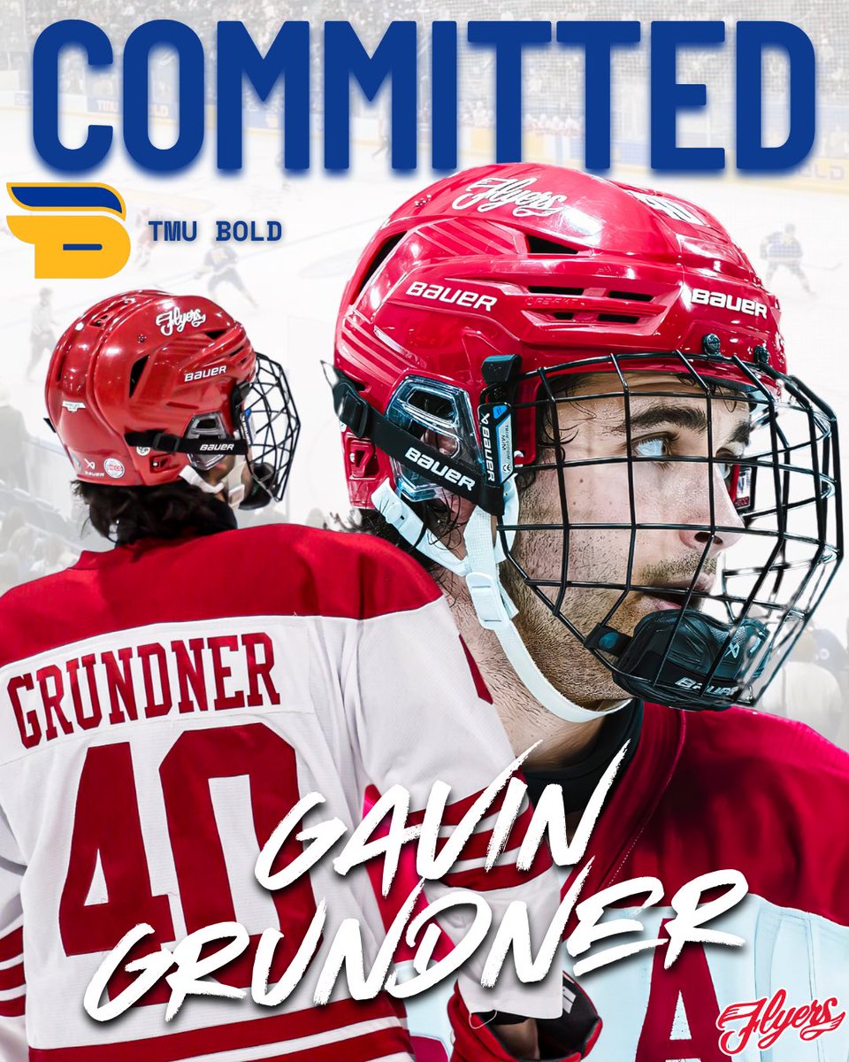 Congratulations to Gavin Grundner on his commitment to TMU Bold! We wish you the best of luck as you take this next step in your academic and athletic career.