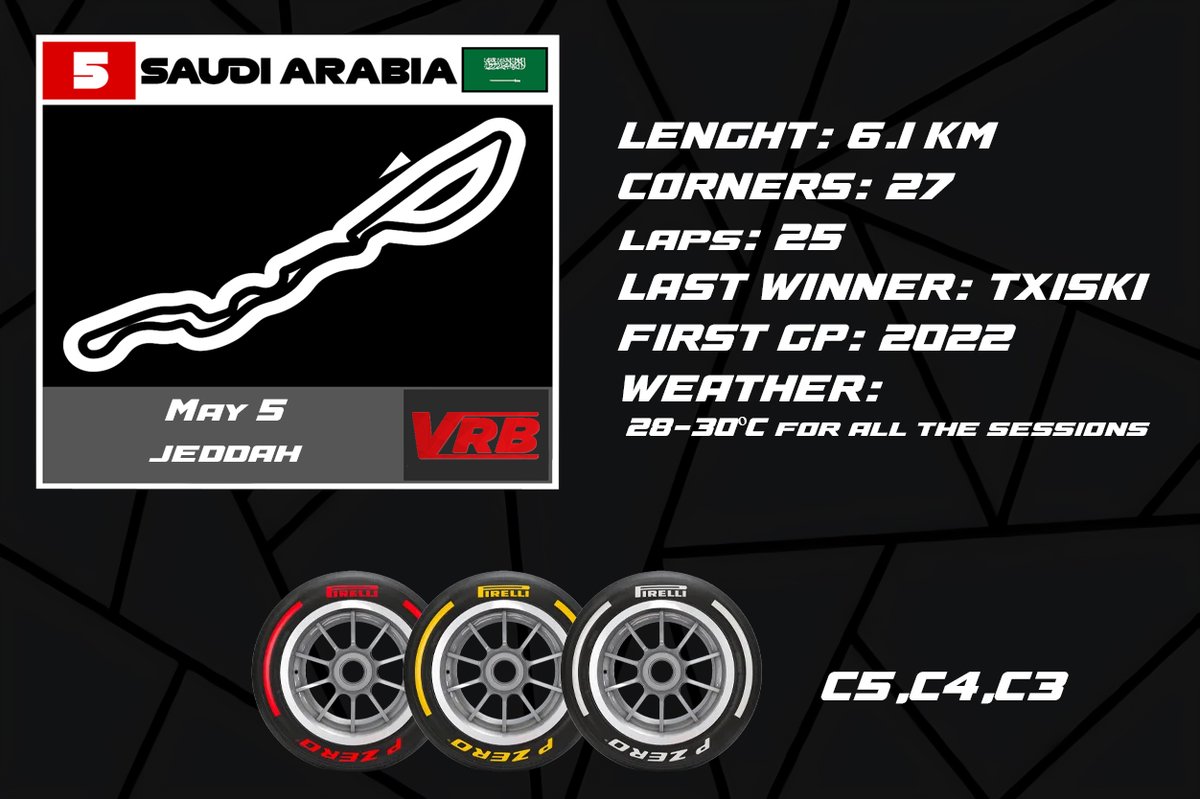 This Sunday, May 5th, we have a date! Saudi Arabian Grand Prix at VRB. 
#vrbcampeoantos #testbahrein #formuła1 #2025season #fia #rfactor2 #rfactor #fernandoalo_oficial #hamilton #leclerc #sainz #simracing #iracing #bahreininternationalcircuit #pirelli #ferrarif1 #astonmartin