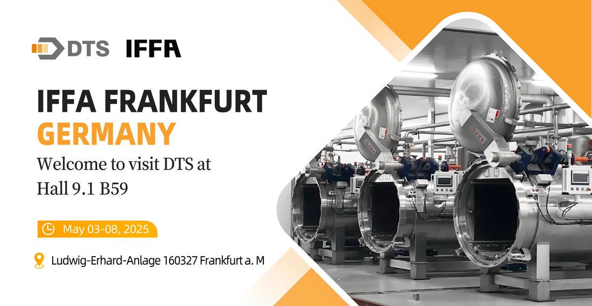 retort_machine's tweet image. IFFA Frankfurt starting today. 👏

If you have questions about food sterilization, we warmly invite you to visit our booth：

👉🏻 Hall 9.1 B59

#IFFA2025 #Retort #Autoclave #Sterilization
