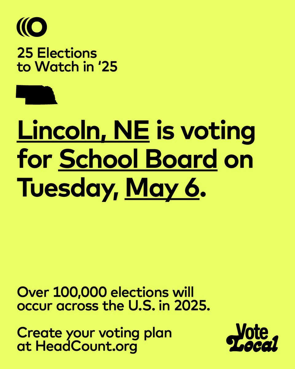 While citizens don't make cabinet appointments, they CAN vote in their local school board elections. That's what Lincoln, NE is up to on 5/6:
1️⃣ The school board is also on the ballot, who manage budgets, hire superintendents, and guide schools' operations.