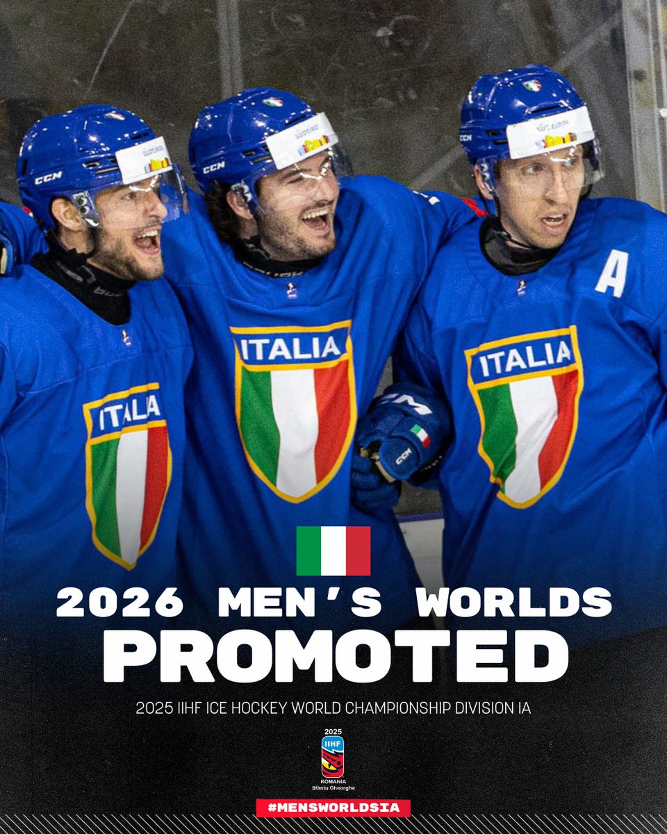 See you at the top division <a href="/fisg_it/">FISG</a>! 🇮🇹👏 #MensWorlds1A