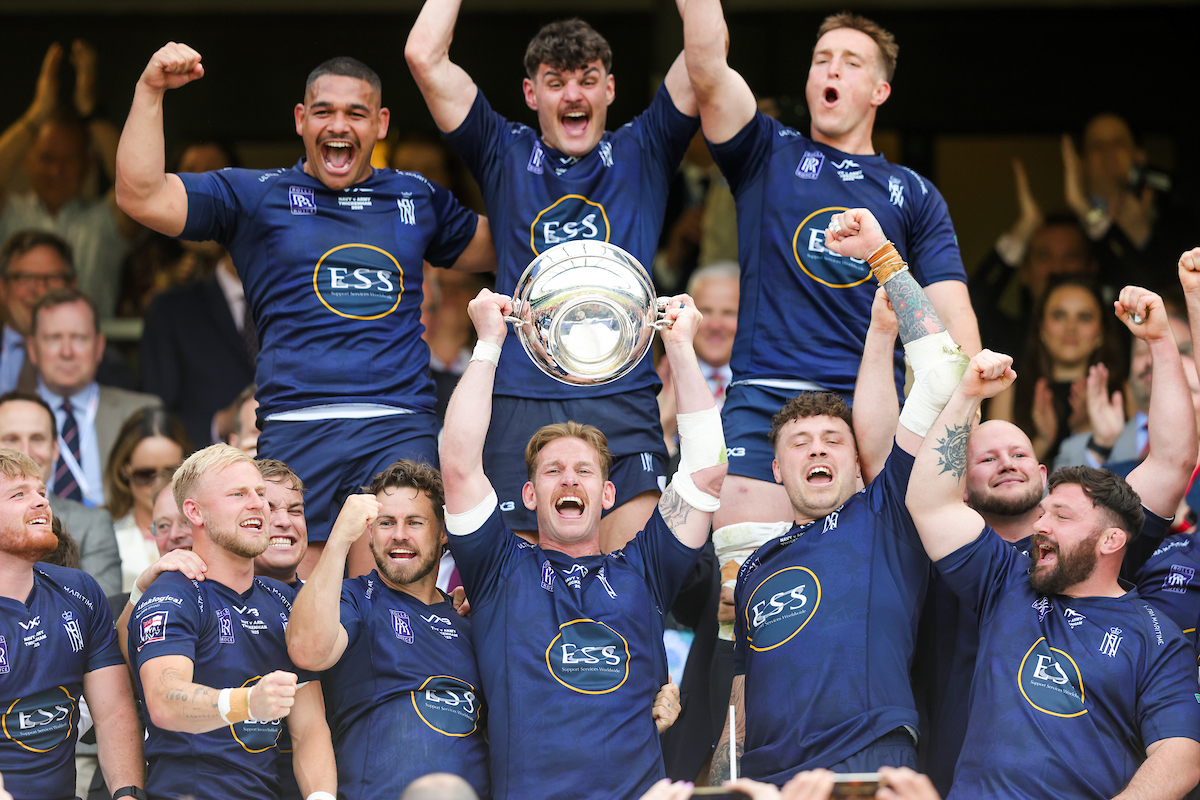 Congratulations to <a href="/RNRugby/">Royal Navy Rugby</a> on their 21st Inter Service title.  In 2023 Jarrard Hayler became their 19th captain to lead the side to an IS win, today he became only the 2nd to ever do it more than once.  Dave Davies (England &amp; Royal Navy) lead his side to wins in 1920, 1921 &amp;