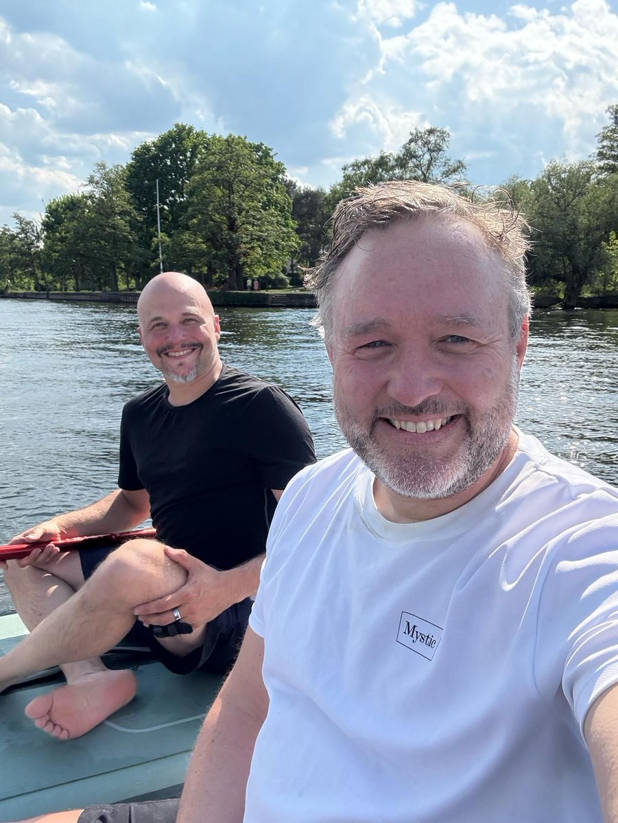 "Go-to-market strategy meeting" - continued on the water in early-summer Berlin!