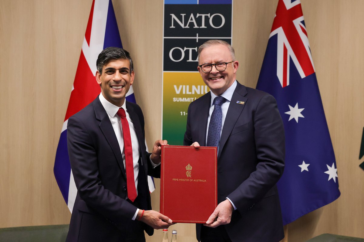 Rishi Sunak (@rishisunak) on Twitter photo Congratulations to <a href="/AlboMP/">Anthony Albanese</a> on his re-election.
From our work together on AUKUS to our shared obsession with cricket, the UK-Australia partnership is a strong one.
I look forward to seeing it continue to thrive under his leadership 🇬🇧🇦🇺 Congratulations to <a href="/AlboMP/">Anthony Albanese</a> on his re-election.
From our work together on AUKUS to our shared obsession with cricket, the UK-Australia partnership is a strong one.
I look forward to seeing it continue to thrive under his leadership 🇬🇧🇦🇺