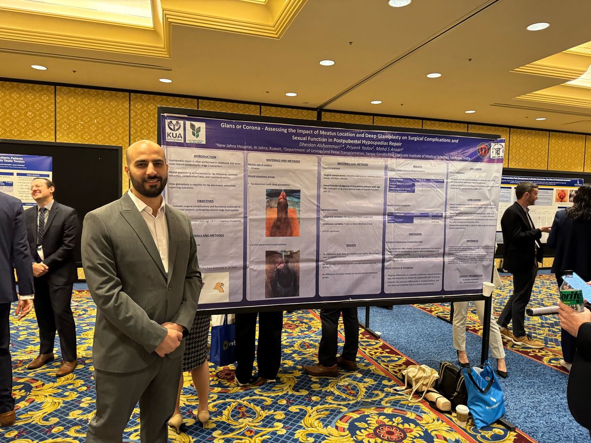 Congrats to <a href="/Dheidan/">Dheidanضيدان مفرح الشمري</a> for winning the Best Interactive Poster Award in the Pediatric Section at the <a href="/AmerUrological/">Amer. Urol. Assn.</a> Annual Meeting 2025 in Las Vegas! #AUA25