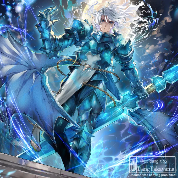 #無言で騎士や侍や剣士のイラストを貼る見た人も貼る 