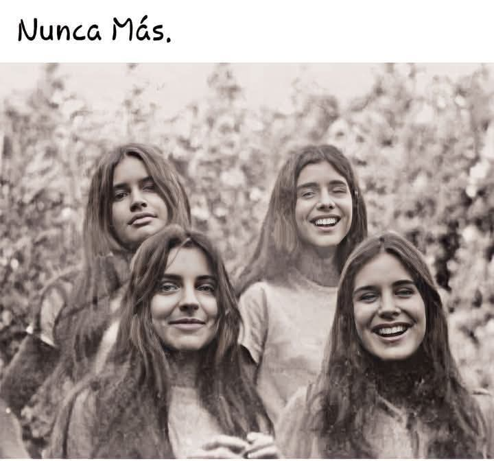 miguelfriasreca's tweet photo. @mdaza_abogado La cuatro hijas de Héctor Germán Oesterheld asesinadas por la Dictadura Argentina. Estela (25) Diana (24) Beatriz (19) y Marina (18) dos ellas estaban embarazadas
#HonorYGloriaParaEllas🌹 https://t.co/o3zAmLmF5K