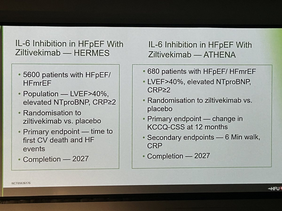 Anti-inflammatory therapies and trials in heart failure #HFUpdate