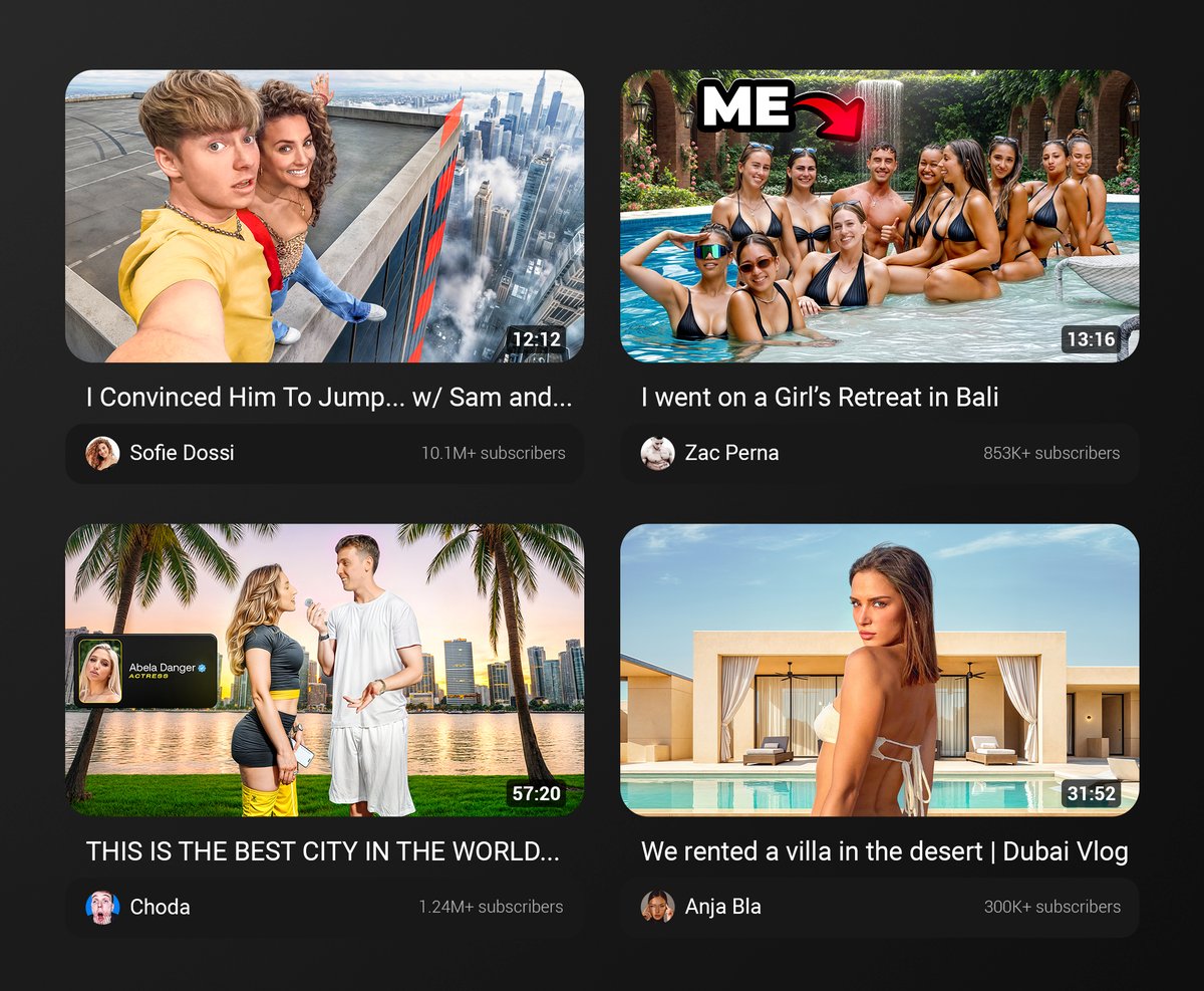 4 Recent YouTube Thumbnails 
Unique Styles, Different Themes 

Which one is your favorite? 👇