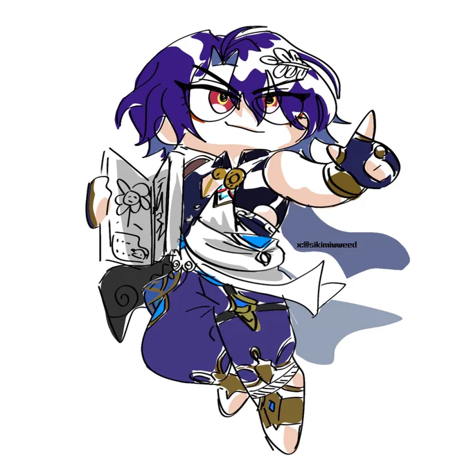 過去絵2枚目は妹とラフ交換したやつ!