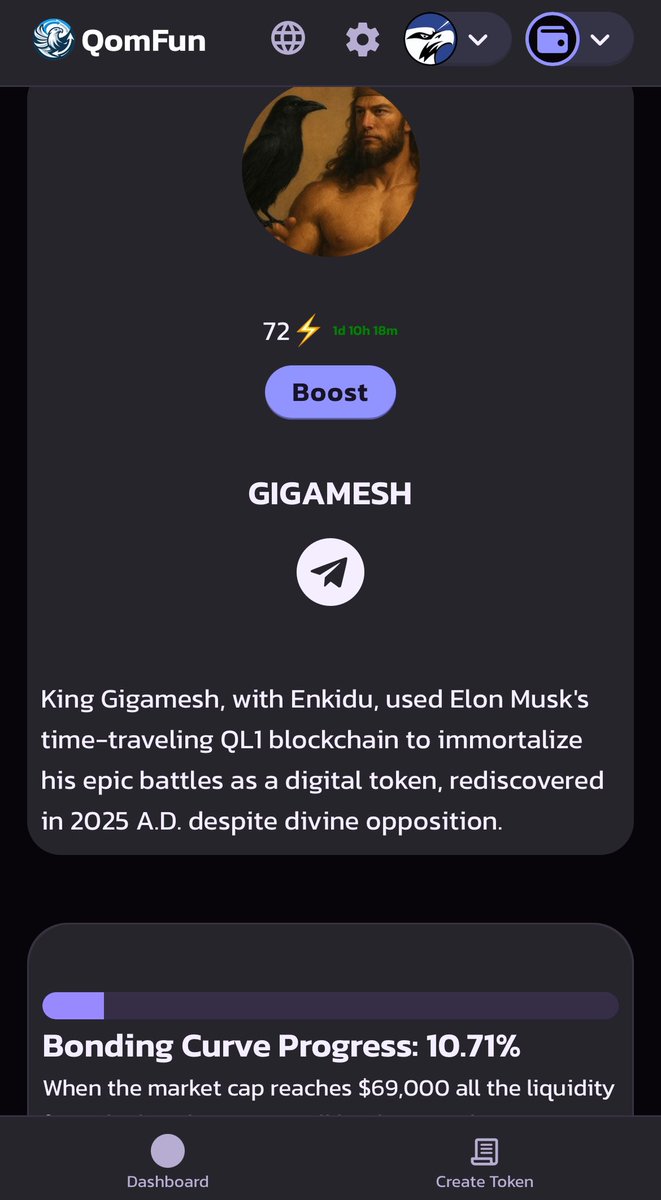ralongar's tweet photo. #qomfun is where degens become legends

Trending 1 is #GIGAMESH

Here the link:
https://t.co/DLPHqfpnMY 🔥🔥🔥🔥

Only on #Qom layer one

The new #pumfun

@qomswap1 https://t.co/dK7BcsigPw