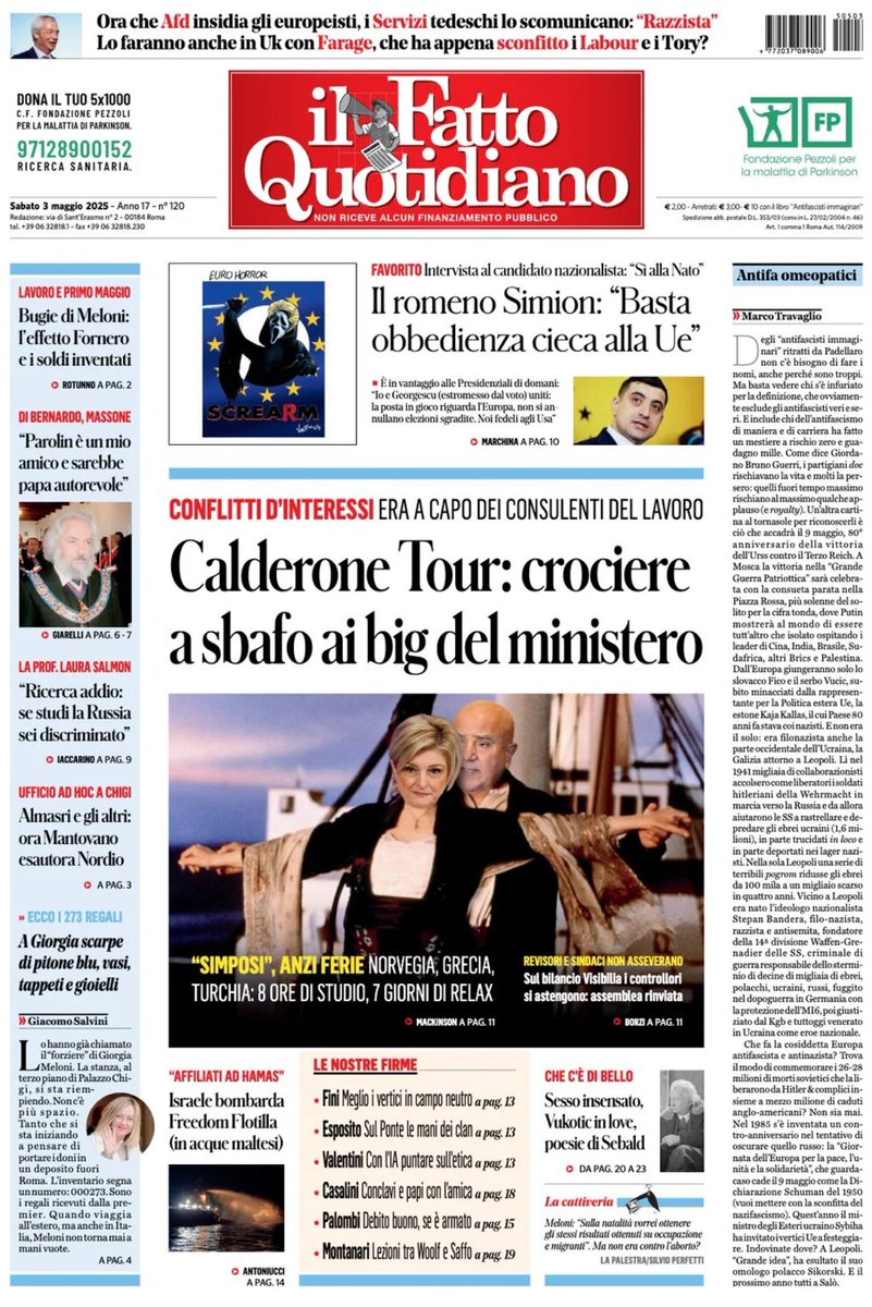 Posso dire che l’editoriale di oggi di <a href="/marcotravaglio/">Marco Travaglio</a> fa più schifo del solito? Che dovrebbe vergognarsi di definirsi giornalista? Che la sua propaganda, oltre che vergognosa, è inumana e indegna?

Perché ormai annebbiato dal desiderio incontrollato ed irrefrenabile di