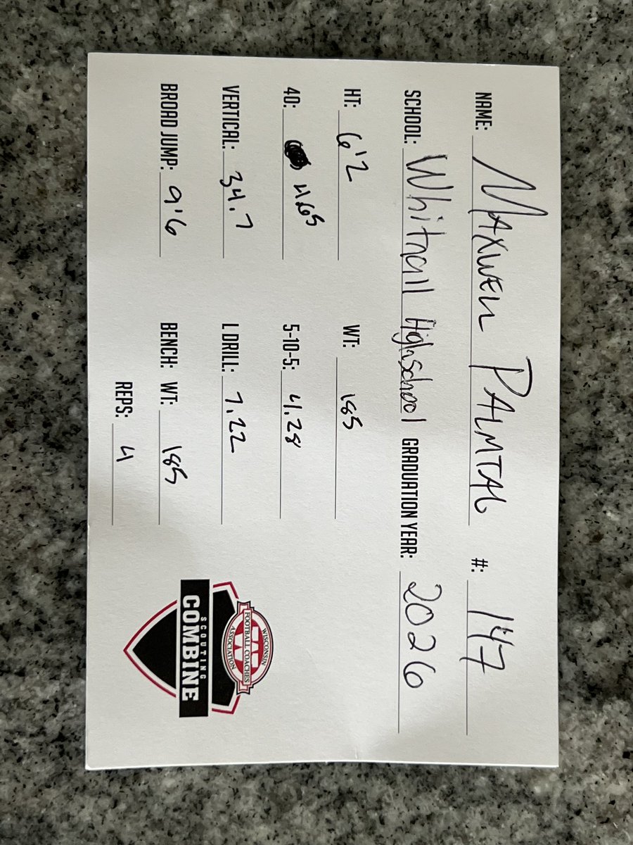 Max Palmtag (@maxwellpalmtag) on Twitter photo Had a great experience at the WFCA Combine. Nice to meet new people and Coaches! <a href="/travisWSN/">Travis Wilson</a> <a href="/rwiduch/">Robb Widuch</a> Had a great experience at the WFCA Combine. Nice to meet new people and Coaches! <a href="/travisWSN/">Travis Wilson</a> <a href="/rwiduch/">Robb Widuch</a>
